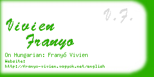 vivien franyo business card